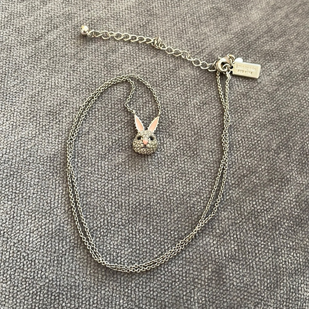 Kate spade bunny necklace